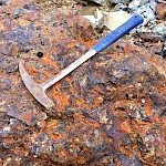 Highly sulphidic breccia detail, northern CRT Discovery