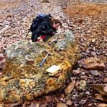 Large block of breccia, RS Discovery zone